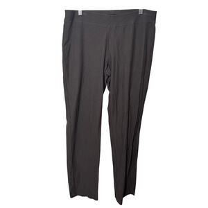 Eileen Fisher Brown Slim Leg‎ Pants Viscose Nylon Spandex Size S Petite Office